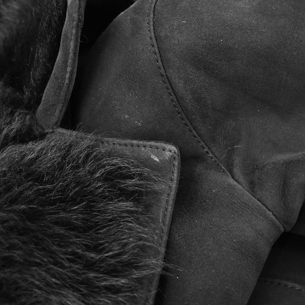Gucci Sheepskin Coat Black #36