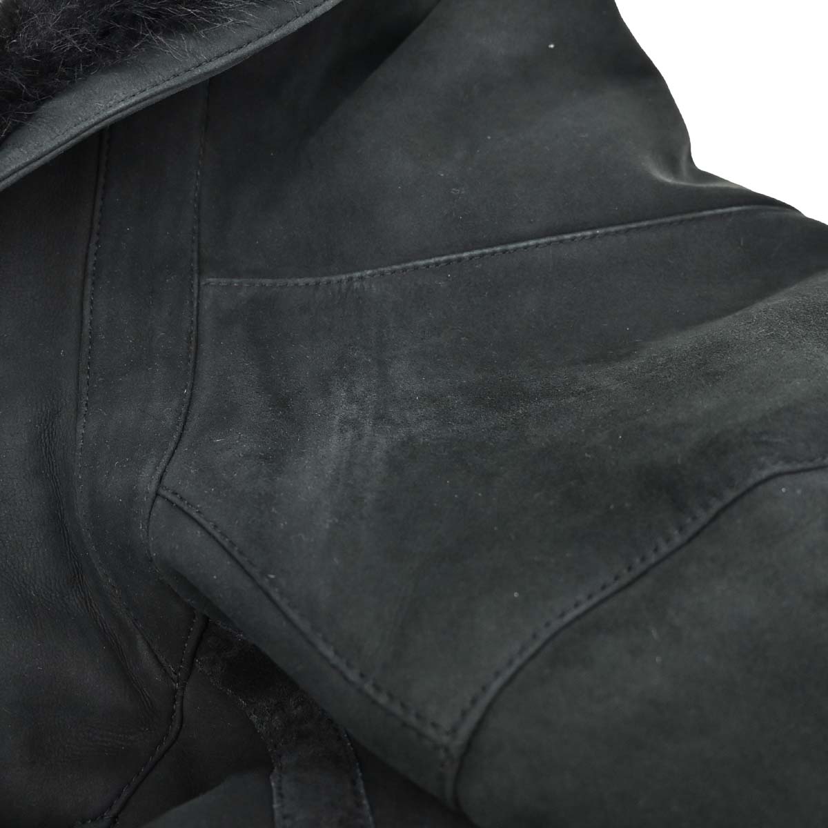 Gucci Sheepskin Coat Black #36