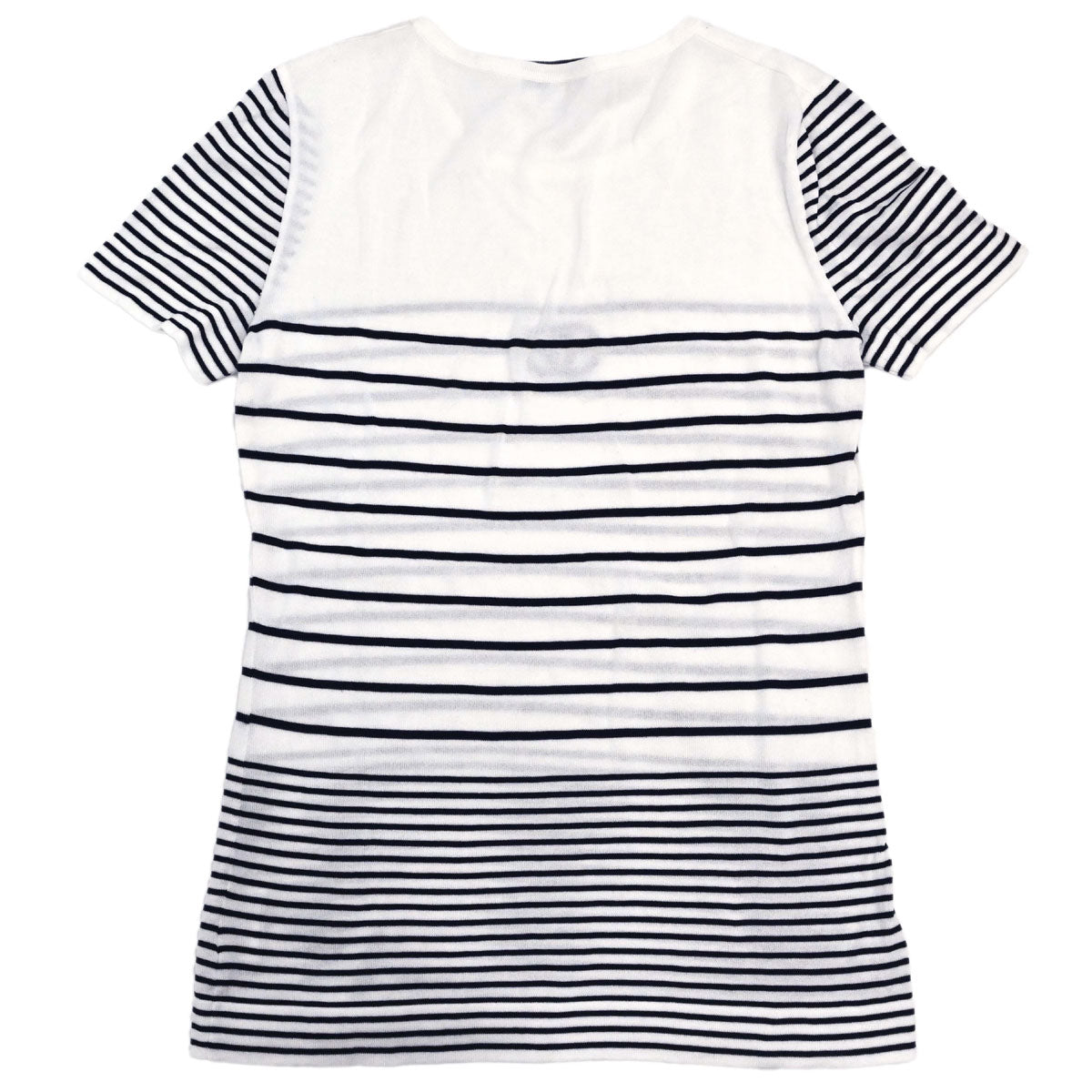 Chanel Border T-shirt Top White #36