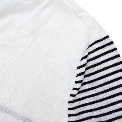 Chanel Border T-shirt Top White #36