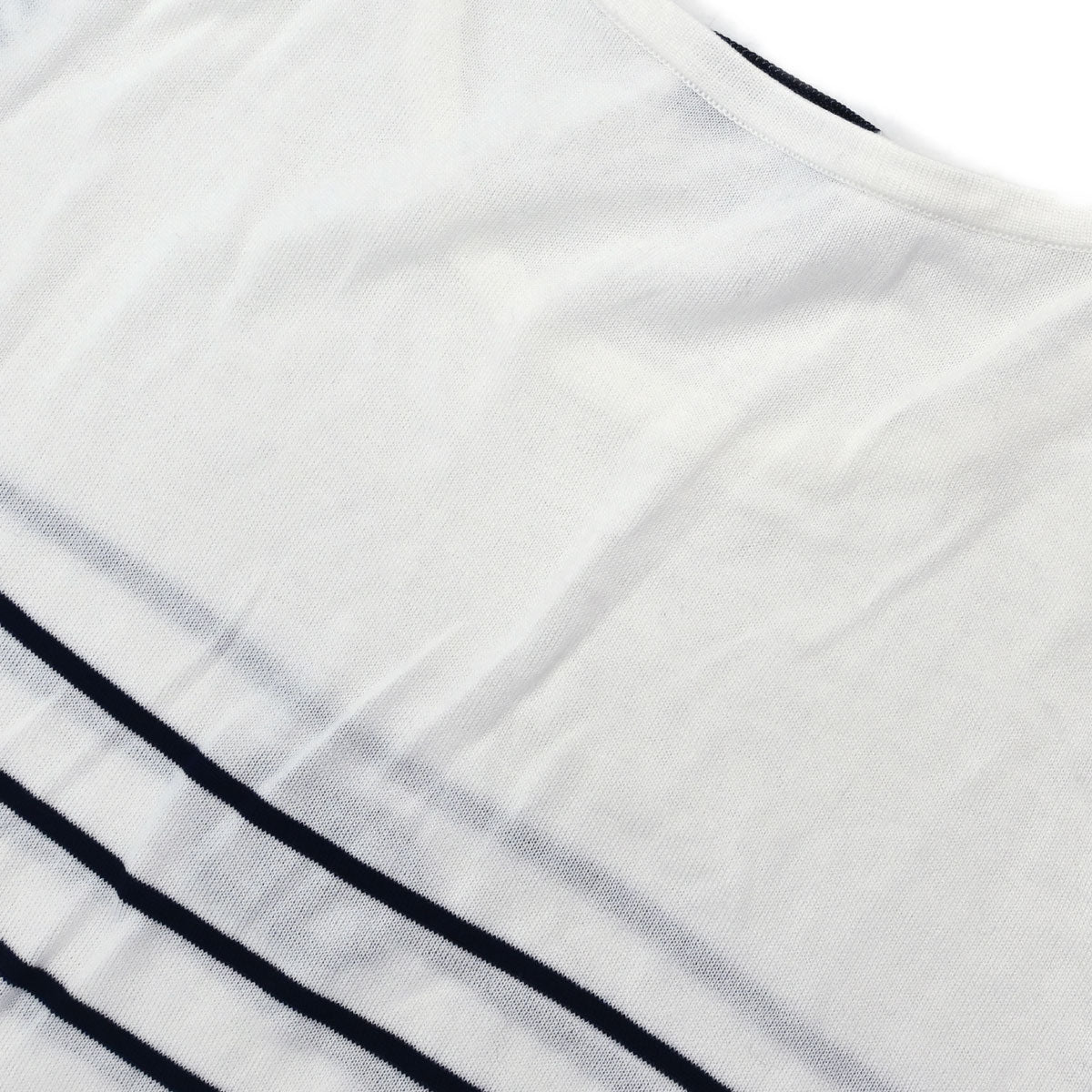 Chanel Border T-shirt Top White #36