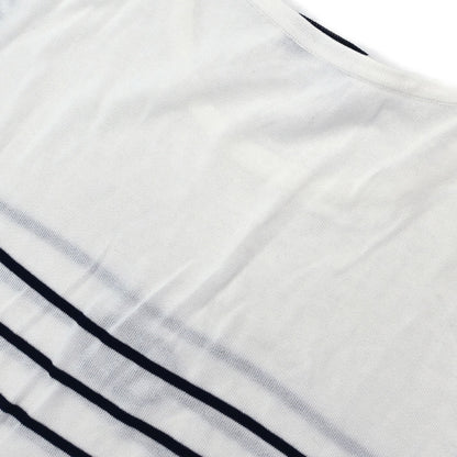 Chanel Border T-shirt Top White #36