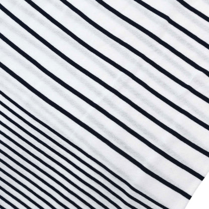Chanel Border T-shirt Top White #36