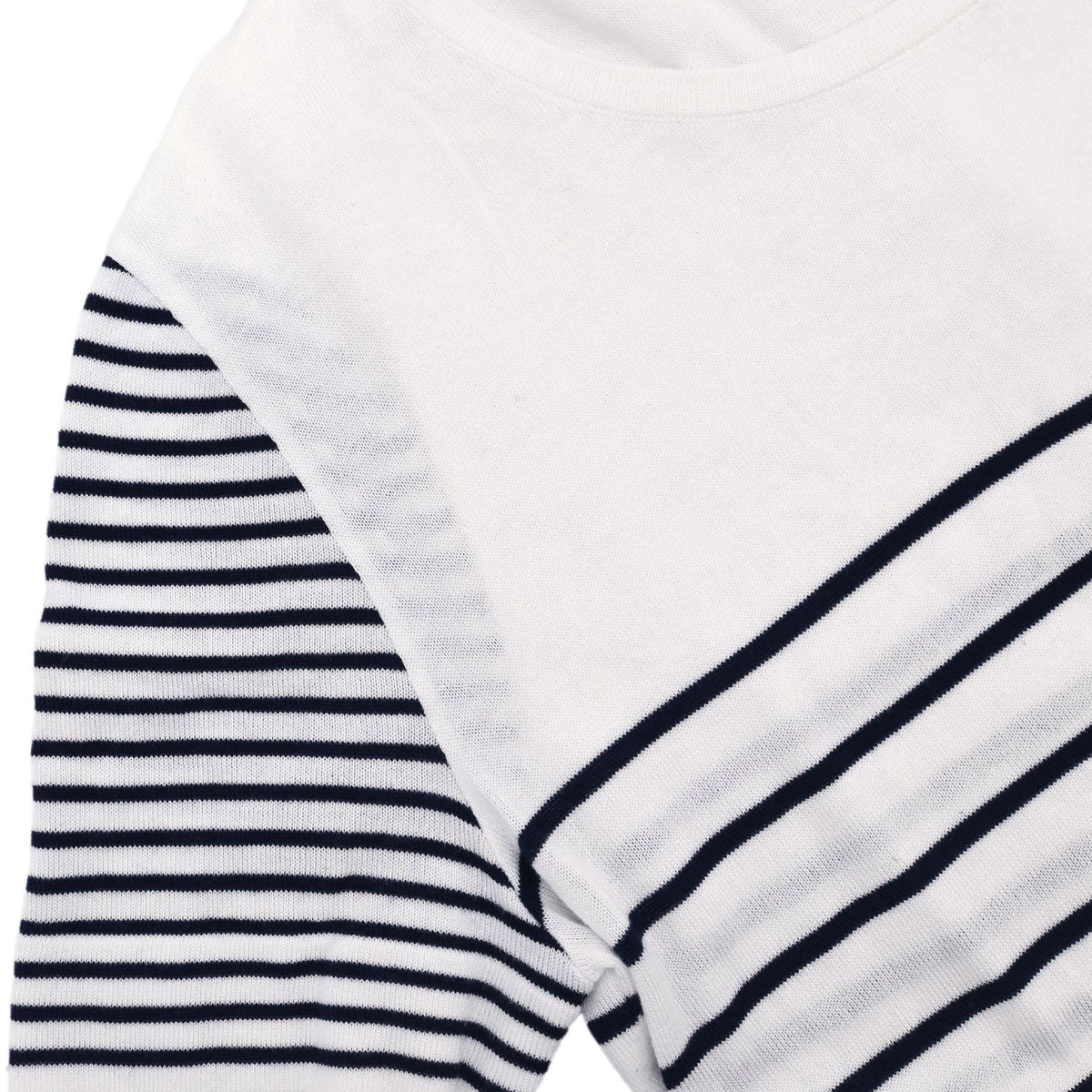 Chanel Border T-shirt Top White #36