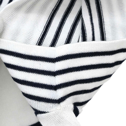 Chanel Border T-shirt Top White #36