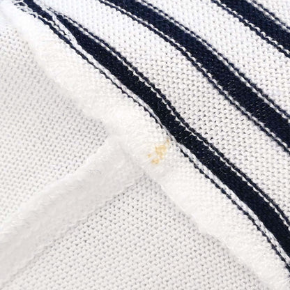 Chanel Border T-shirt Top White #36
