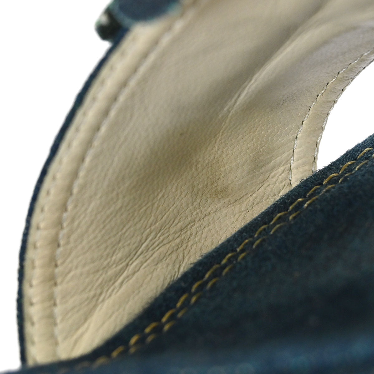 Chanel * Navy Denim Mules Shoes #36 1/2