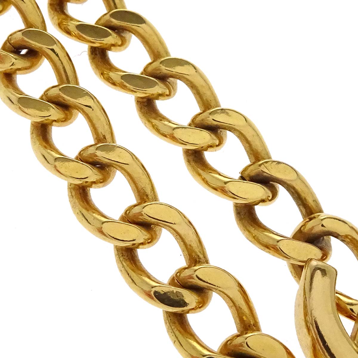 Chanel CC Turnlock Small Gold Chain Necklace 00A