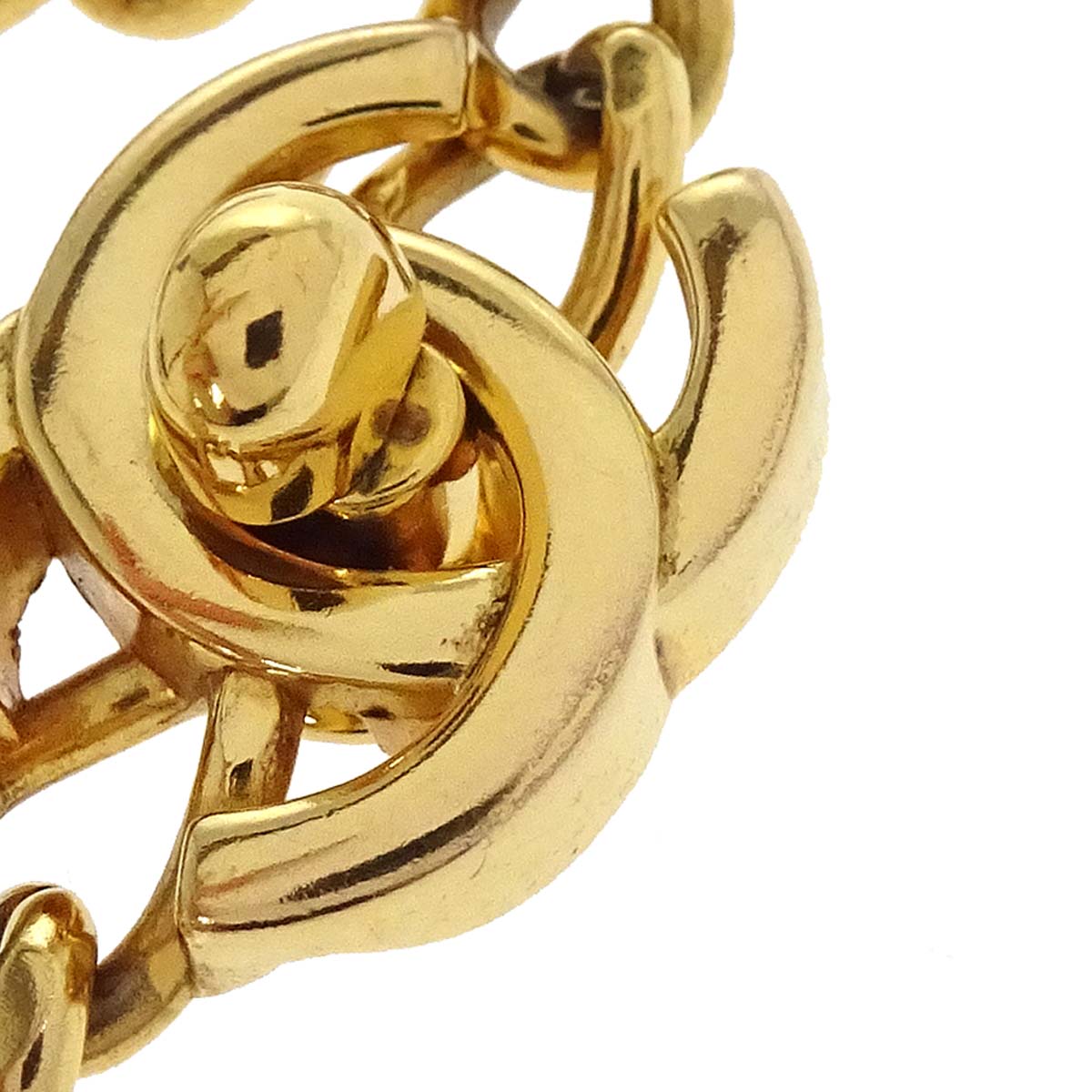 Chanel CC Turnlock Small Gold Chain Necklace 00A