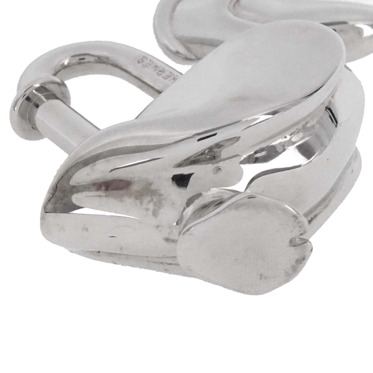 Hermes Pelican Motif 1992 Limited Cadena Padlock Silver Bag Charm