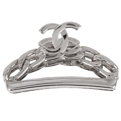 Chanel Hair Clip Hairpin Barrette Silver 98P