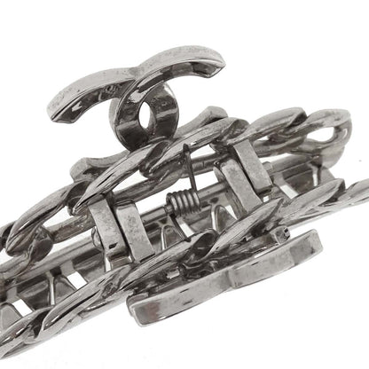 Chanel Hair Clip Hairpin Barrette Silver 98P