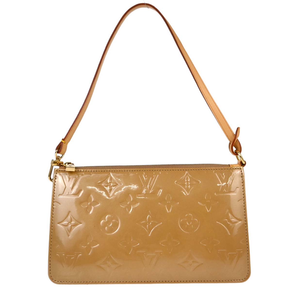 Louis Vuitton Beige Monogram Vernis Lexington Pouch Handbag M91343