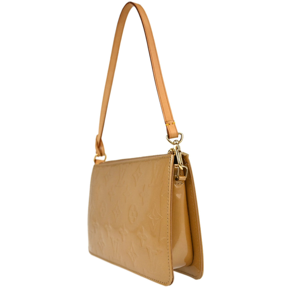 Louis Vuitton Beige Monogram Vernis Lexington Pouch Handbag M91343