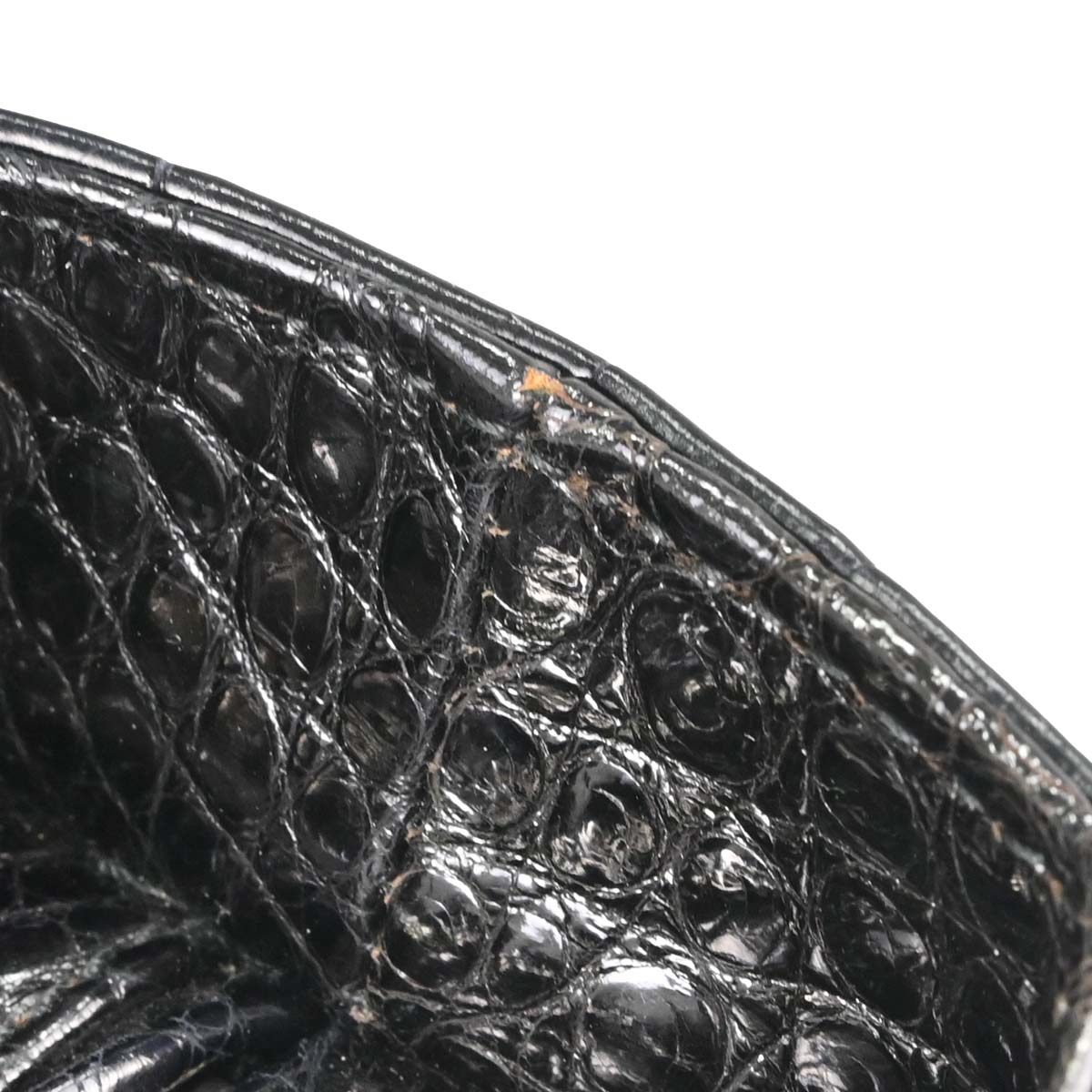 Christian Dior * Black Crocodile Medium Lady Dior 2way Shoulder Handbag
