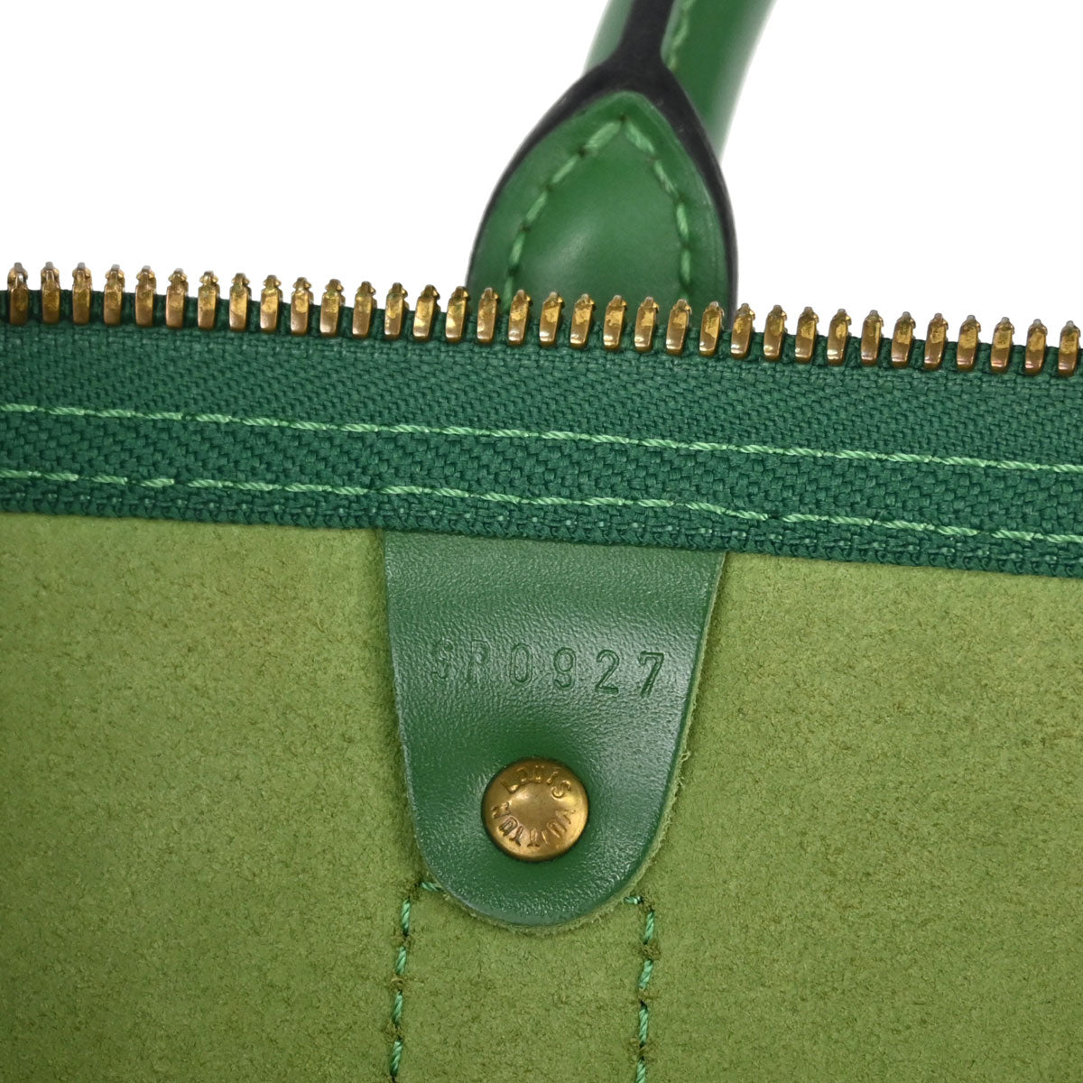 Louis Vuitton Green Epi Keepall 45 Travel Handbag M42974