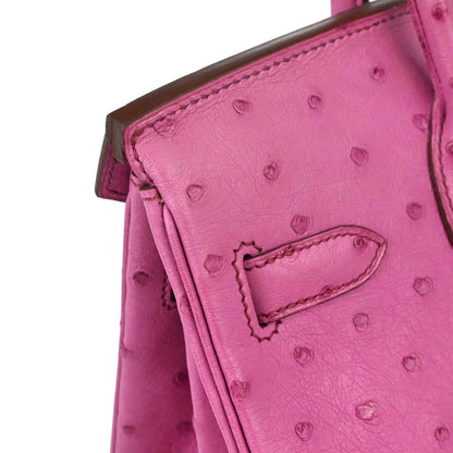 Hermes * Fuchsia Pink Ostrich Birkin 30 Handbag