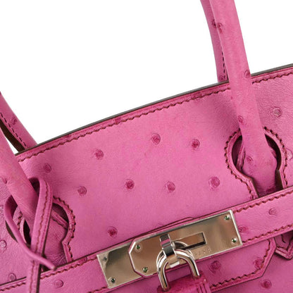 Hermes * Fuchsia Pink Ostrich Birkin 30 Handbag