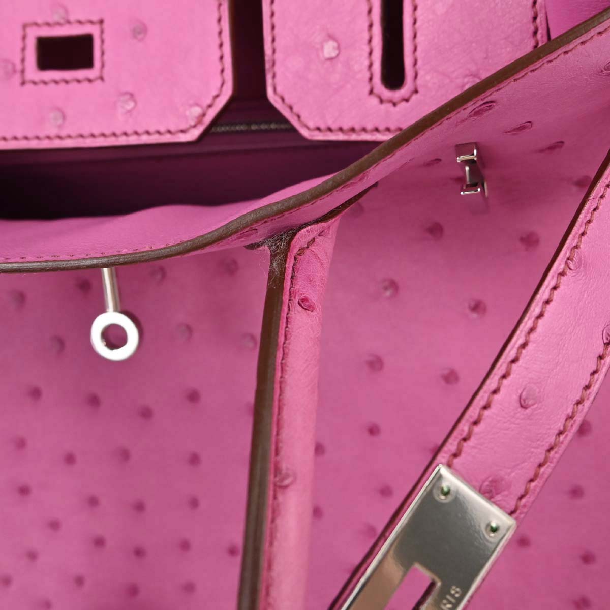 Hermes * Fuchsia Pink Ostrich Birkin 30 Handbag