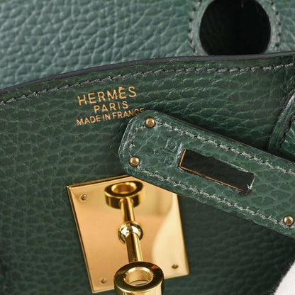 Hermes Green Ardennes Birkin 30 Handbag