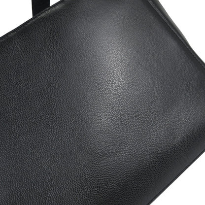 Chanel Black Caviar Skin Briefcase Business Handbag