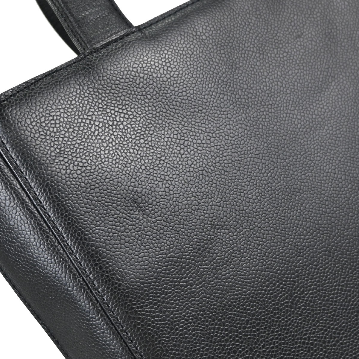 Chanel Black Caviar Skin Briefcase Business Handbag