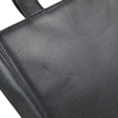 Chanel Black Caviar Skin Briefcase Business Handbag
