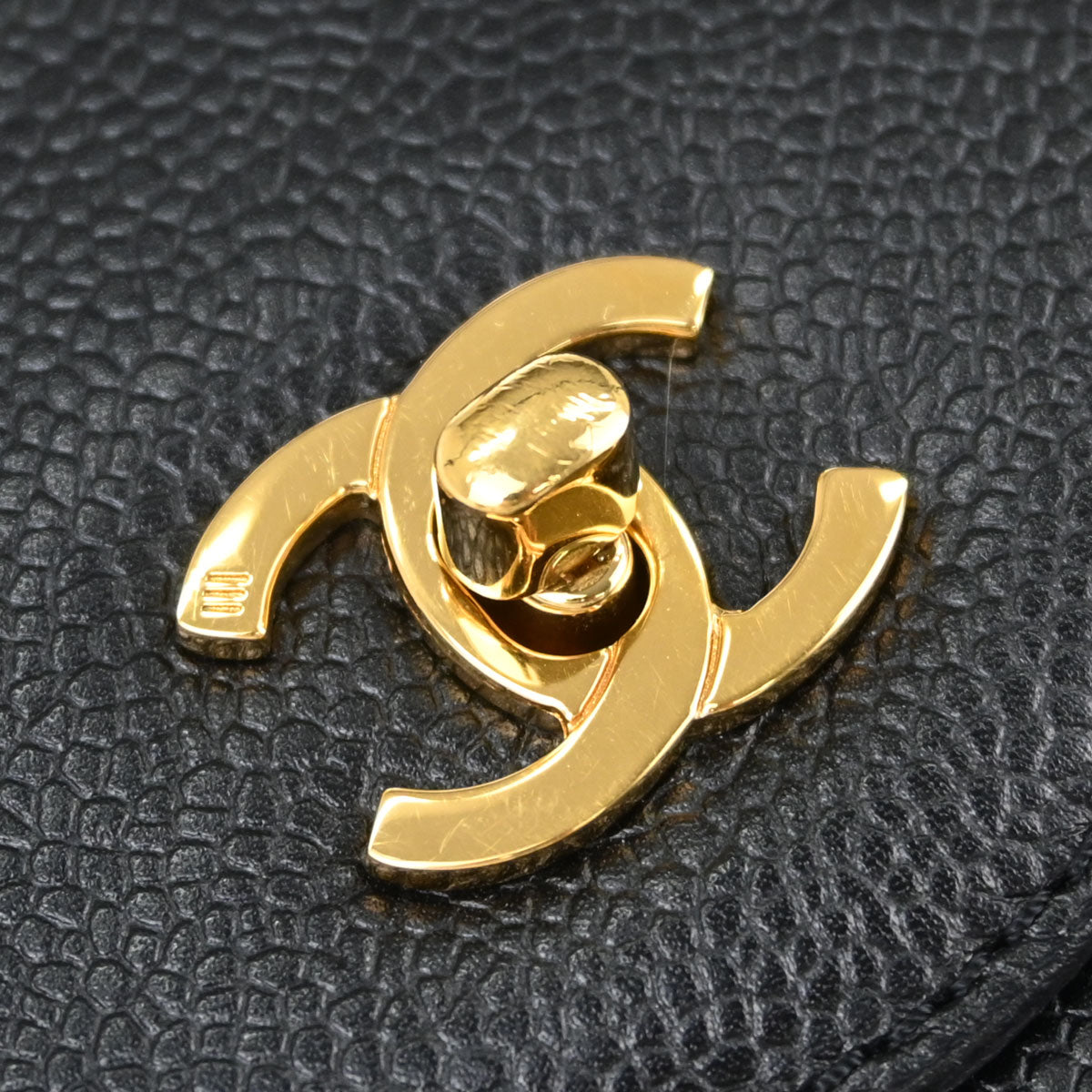 Chanel Black Caviar Skin Briefcase Business Handbag