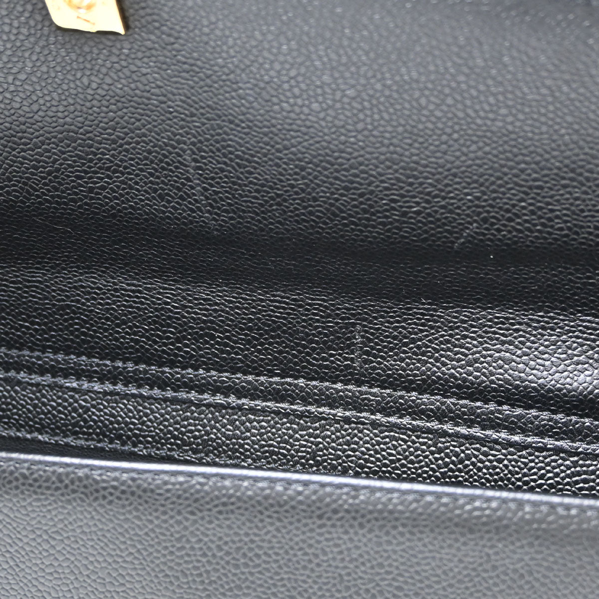 Chanel Black Caviar Skin Briefcase Business Handbag
