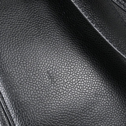 Chanel Black Caviar Skin Briefcase Business Handbag