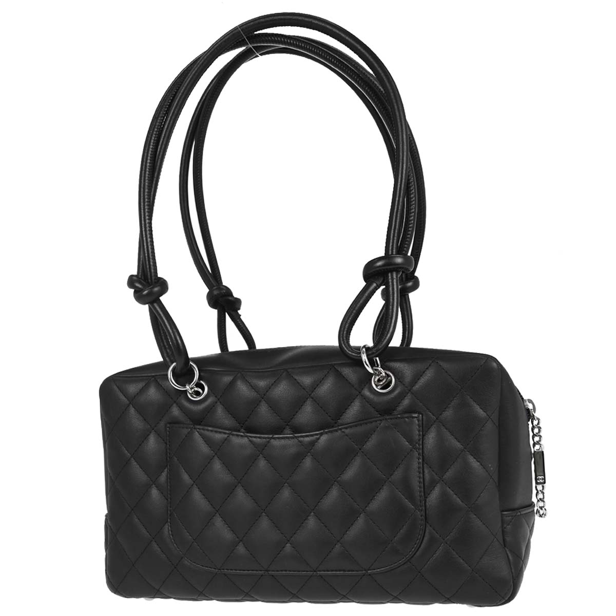 Chanel Black Calfskin Cambon Ligne Bowling Bag 27