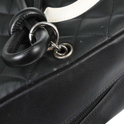 Chanel Black Calfskin Cambon Ligne Bowling Bag 27