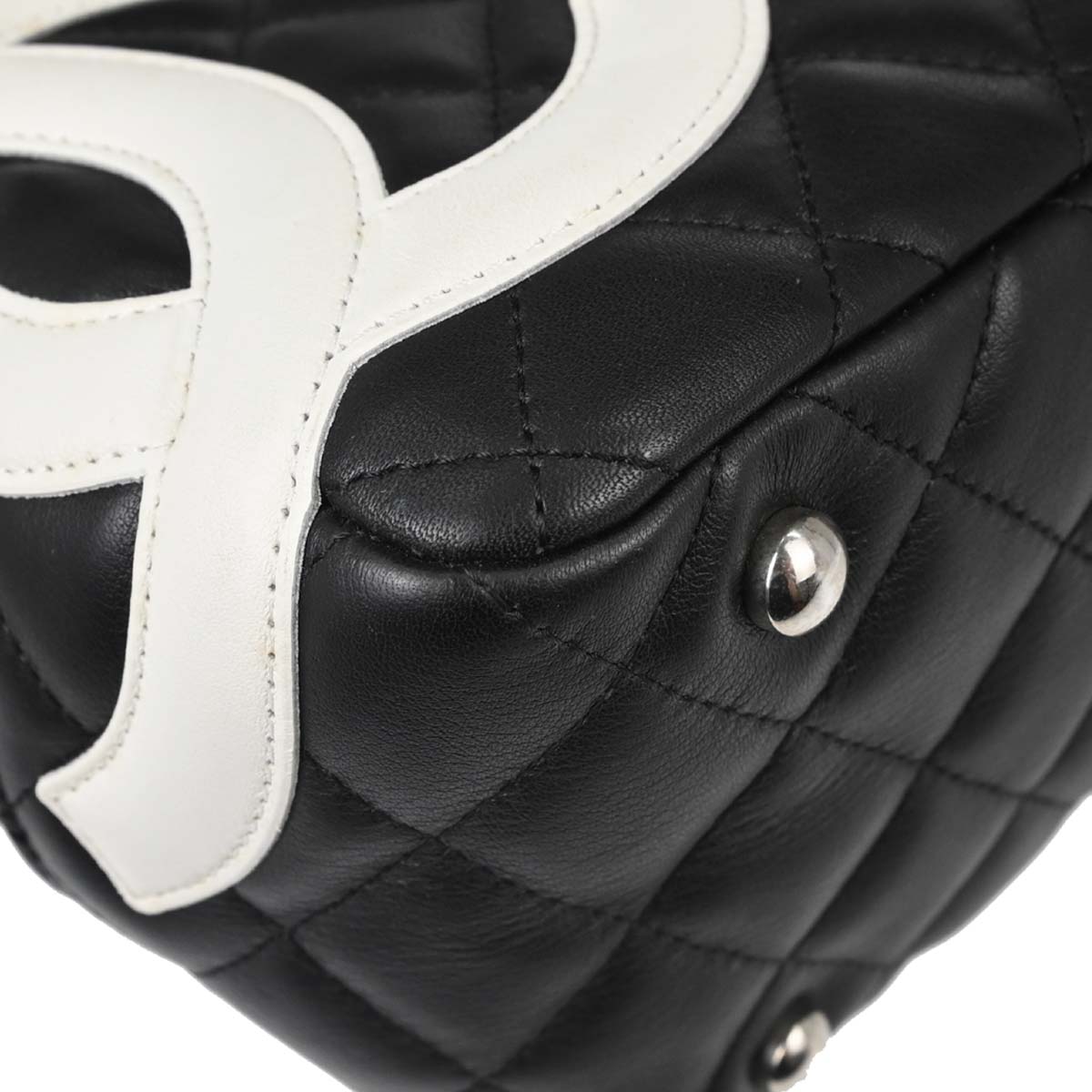 Chanel Black Calfskin Cambon Ligne Bowling Bag 27
