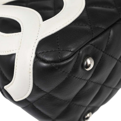 Chanel Black Calfskin Cambon Ligne Bowling Bag 27