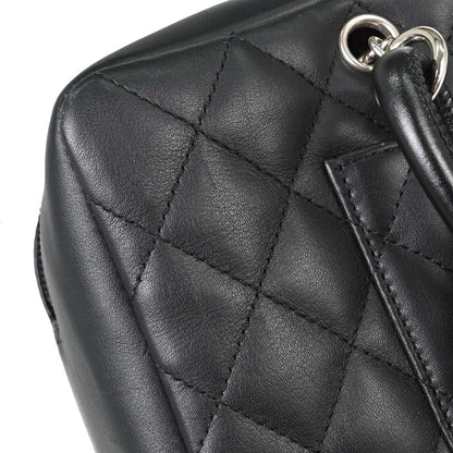 Chanel Black Calfskin Cambon Ligne Bowling Bag 27