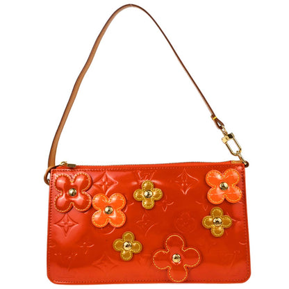 Louis Vuitton Orange Vernis Flower Lexington Handbag M92247