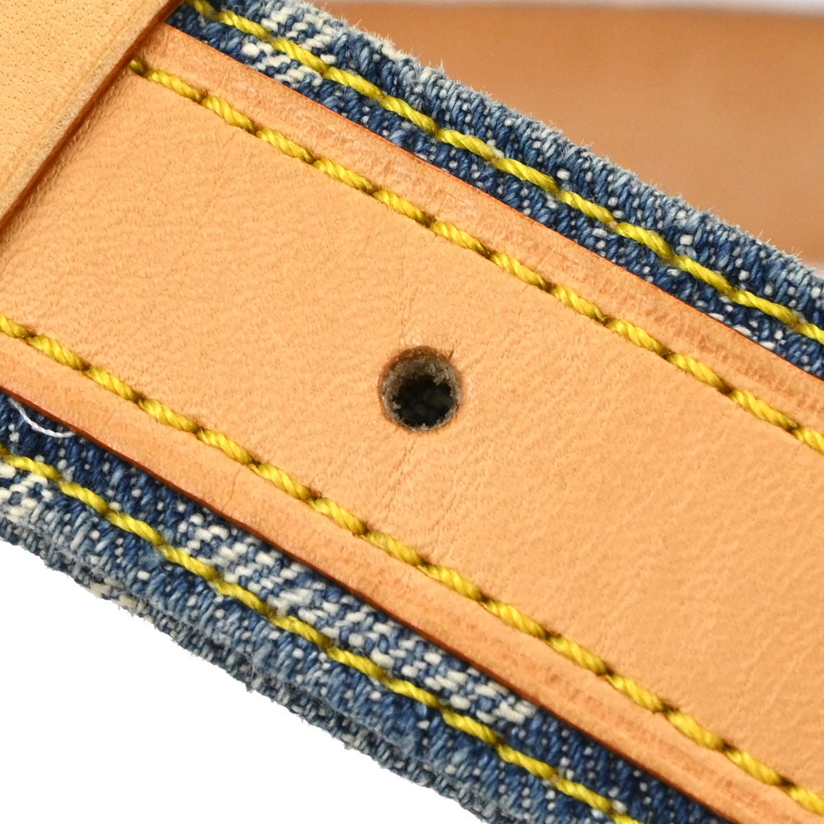 Louis Vuitton Blue Monogram Ceinture Belt M6921U #90/36 Small Good