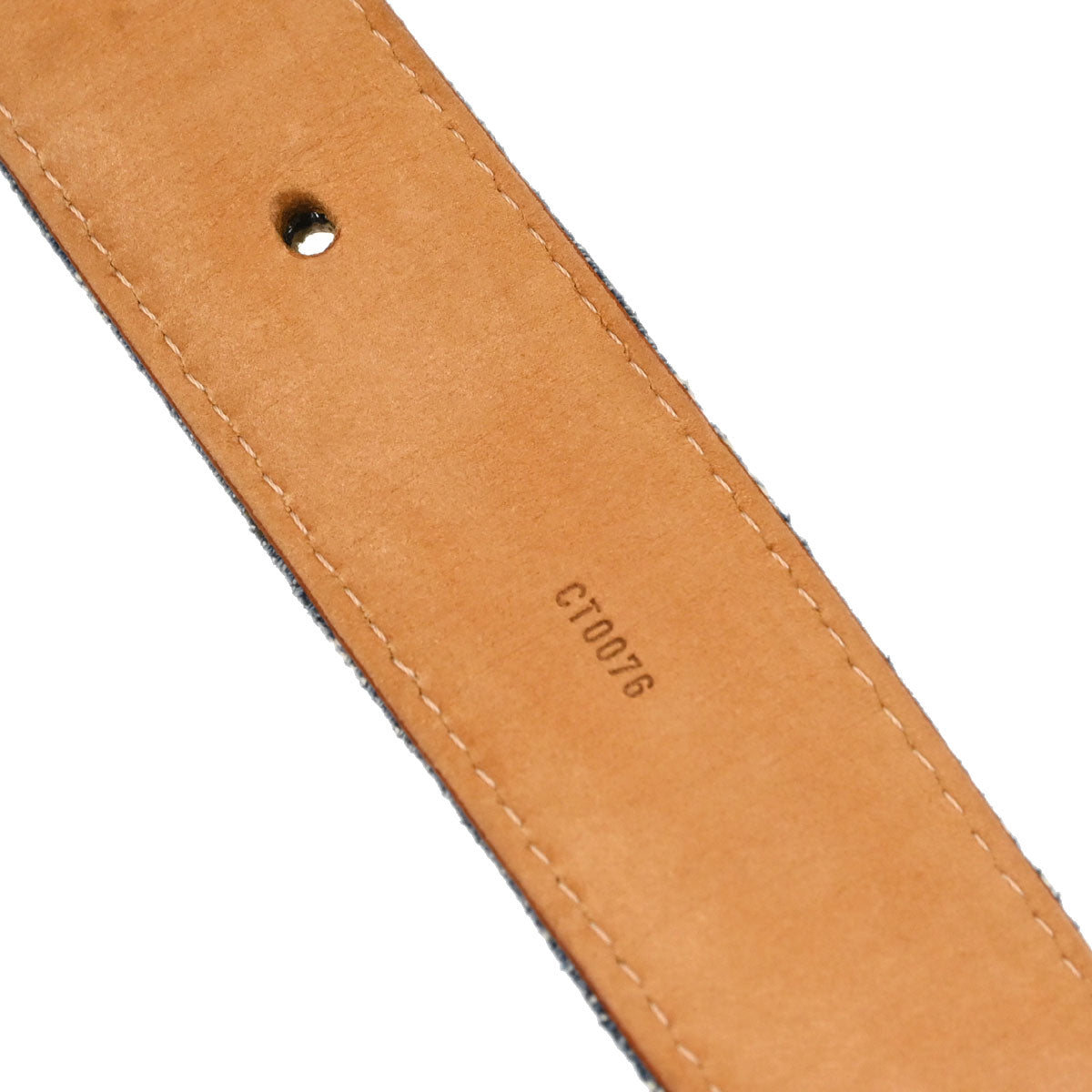 Louis Vuitton Blue Monogram Ceinture Belt M6921U #90/36 Small Good