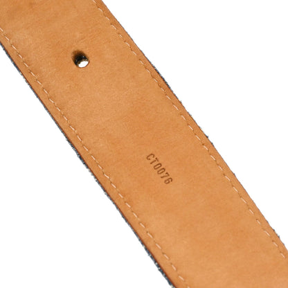 Louis Vuitton Blue Monogram Ceinture Belt M6921U #90/36 Small Good