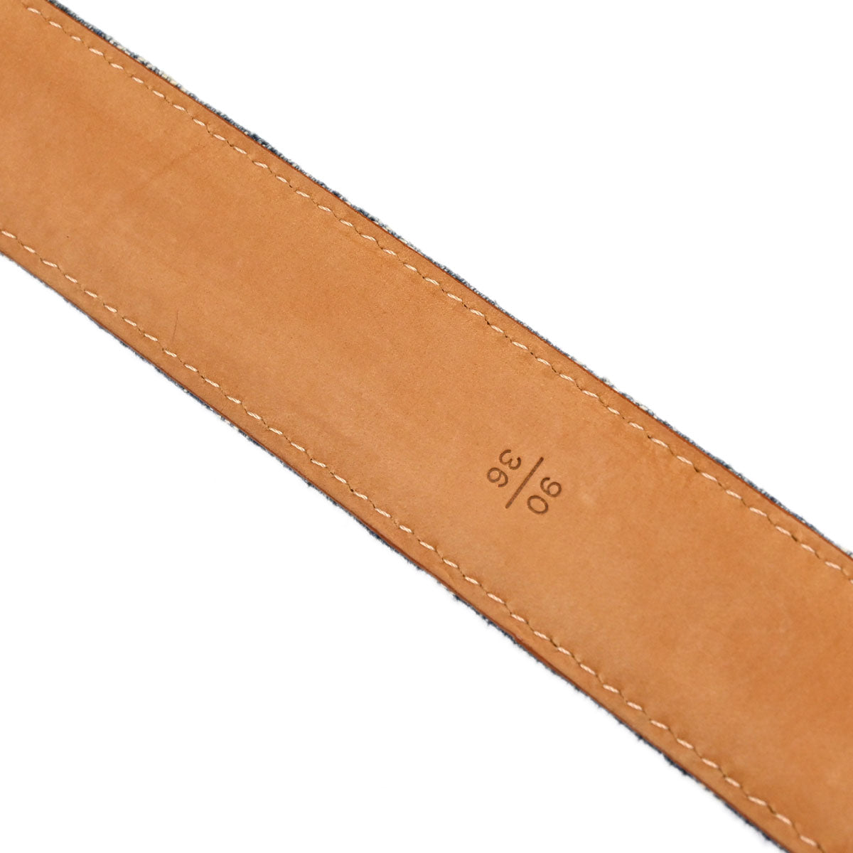 Louis Vuitton Blue Monogram Ceinture Belt M6921U #90/36 Small Good