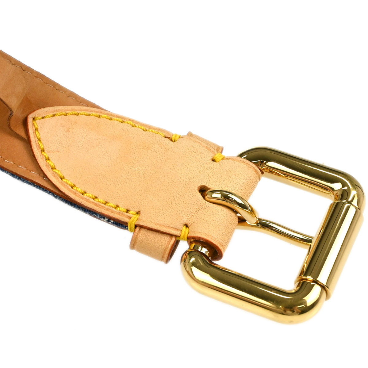 Louis Vuitton Blue Monogram Ceinture Belt M6921U #90/36 Small Good