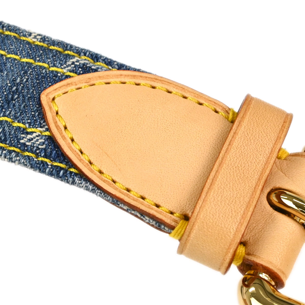 Louis Vuitton Blue Monogram Ceinture Belt M6921U #90/36 Small Good