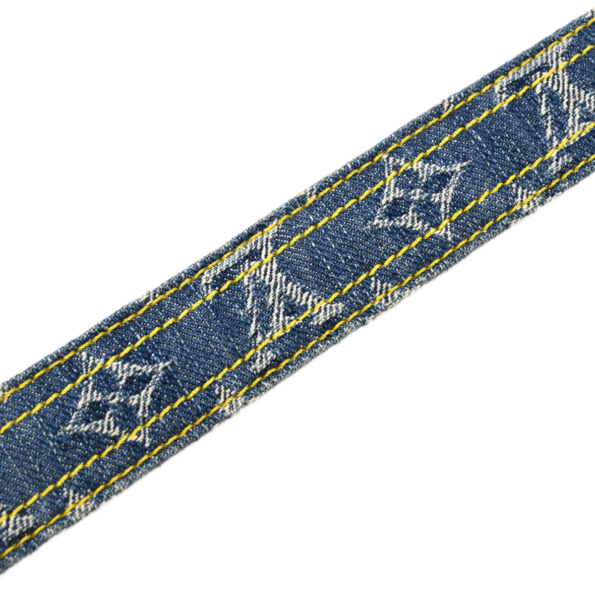 Louis Vuitton Blue Monogram Ceinture Belt M6921U #90/36 Small Good