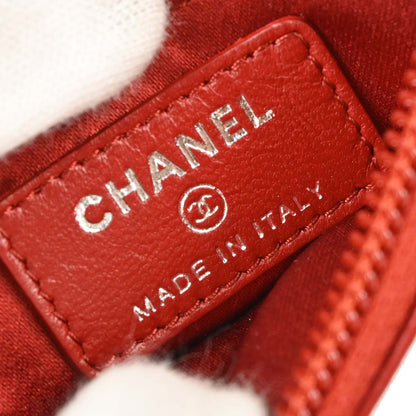 Chanel 2011 Red Lambskin Coin Purse Wallet