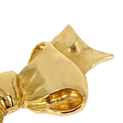 Chanel Bow Brooch Pin Gold