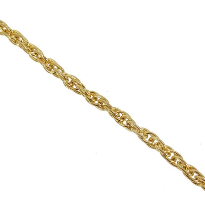 Chanel Heart Chain Pendant Necklace Gold 1982