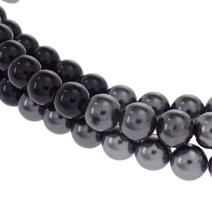 Chanel CC Silver Costume Pearl Chain Necklace