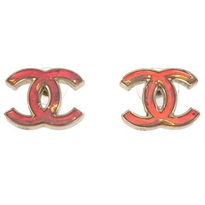 Chanel Pierced Earrings CC Gold B14K