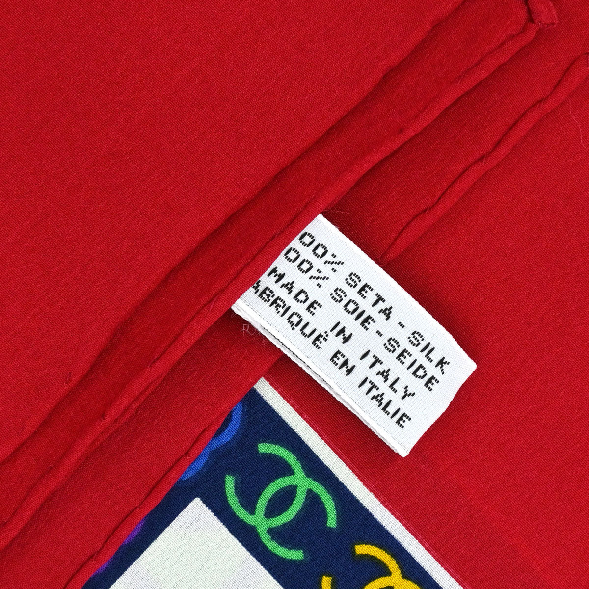 Chanel Red Scarf Small Good