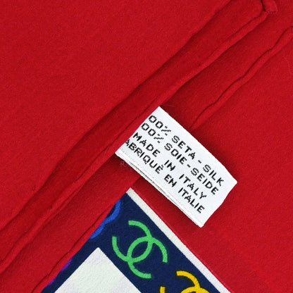 Chanel Red Scarf Small Good